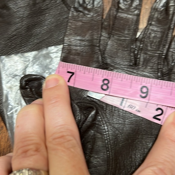 Vintage Chocolate Brown Lady Gay Soft Deerskin Gloves Sz 7.5 NEW - Picture 4 of 12